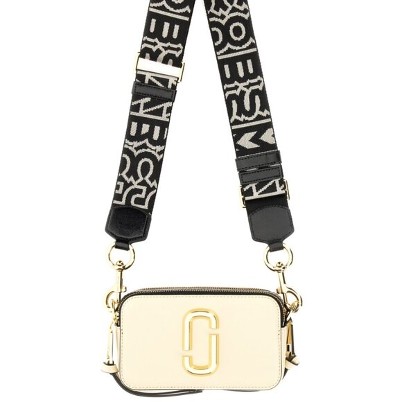 Marc Jacobs The Snapshot Cloud White Multi Leather Crossbody Camera Bag - Picture 1 of 10